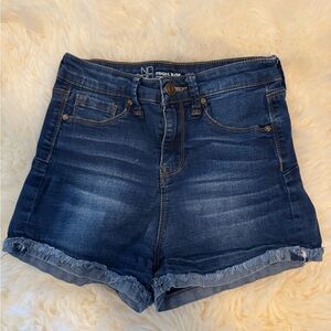 NOBO Dark Blue High Waist Shorts